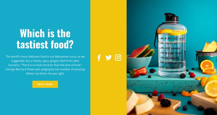 Healthy water with lemon CSS Template