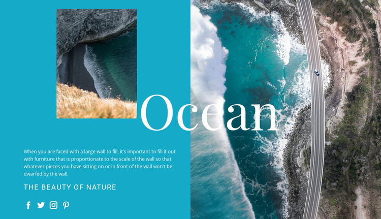 Adventure ocean travel Website Design