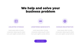 We Solve Your Busiess Problem Template Contact