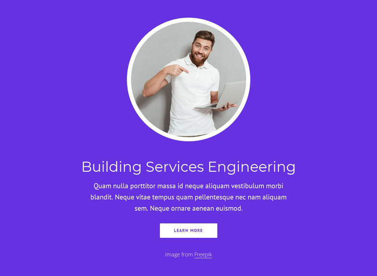 Building services engineering Website Mockup