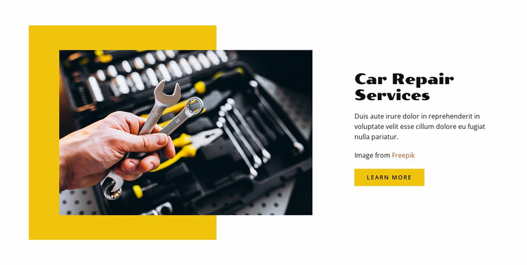 Download Auto Mechanic For Repair Website Mockup