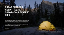 Great Outdoor Activities Static Website Generator