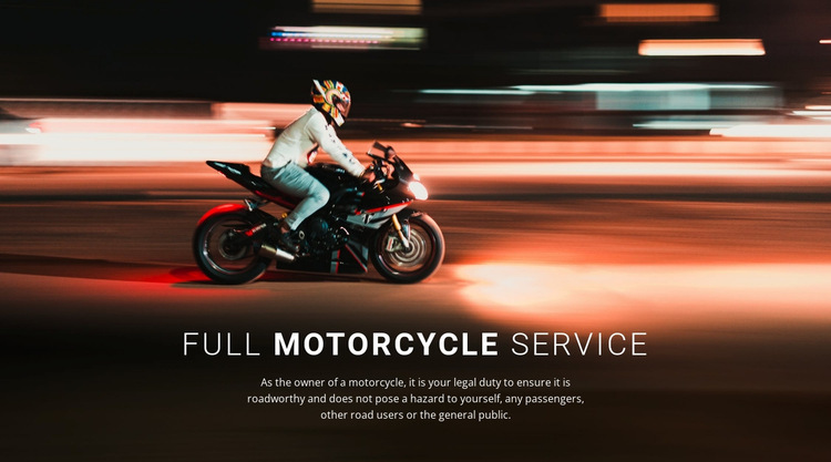 Full motorcycle service HTML5 Template