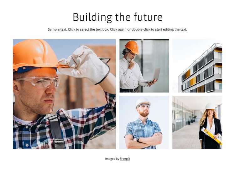 The building company Website Mockup