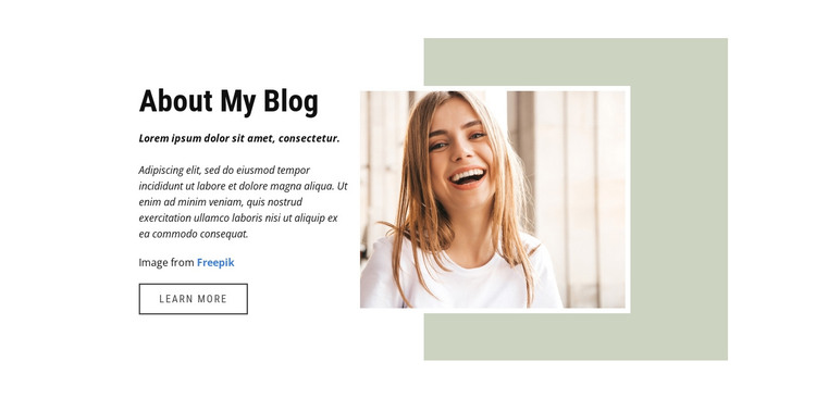 Fashion and lifestyle blogger HTML Template