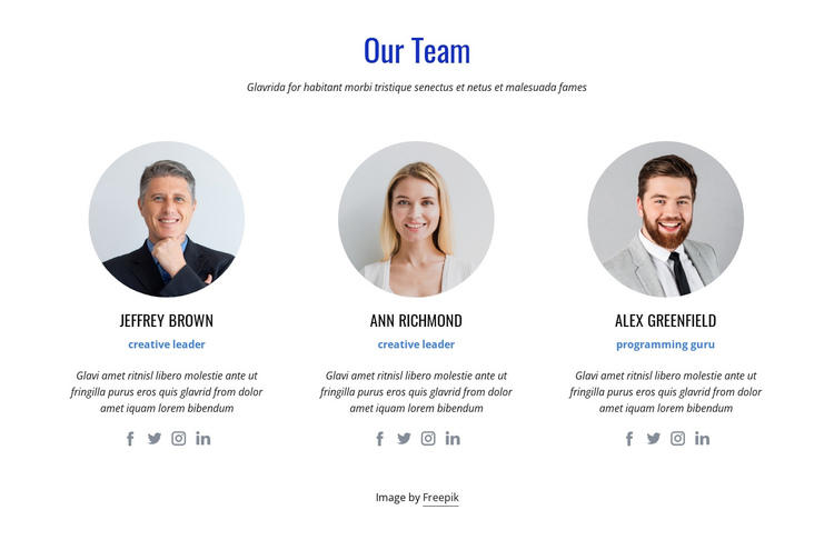 An international team of experts Website Builder Software