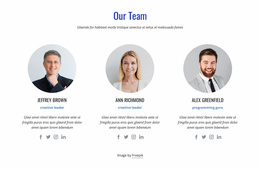 Team Website Templates