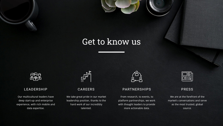 about us web template