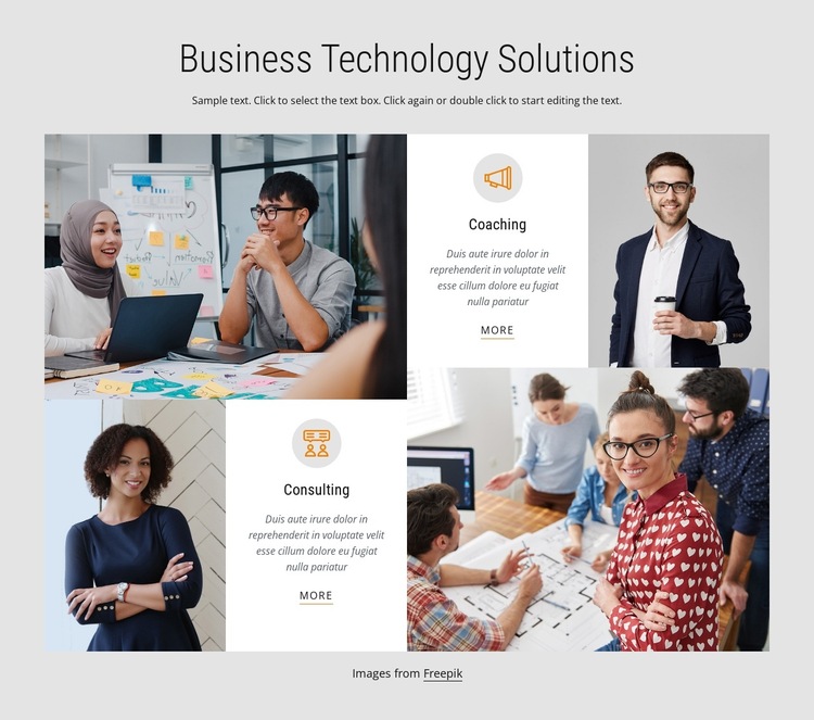 Business technology solutions HTML5 Template