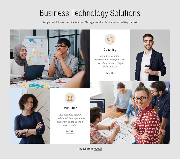 Business technology solutions Template