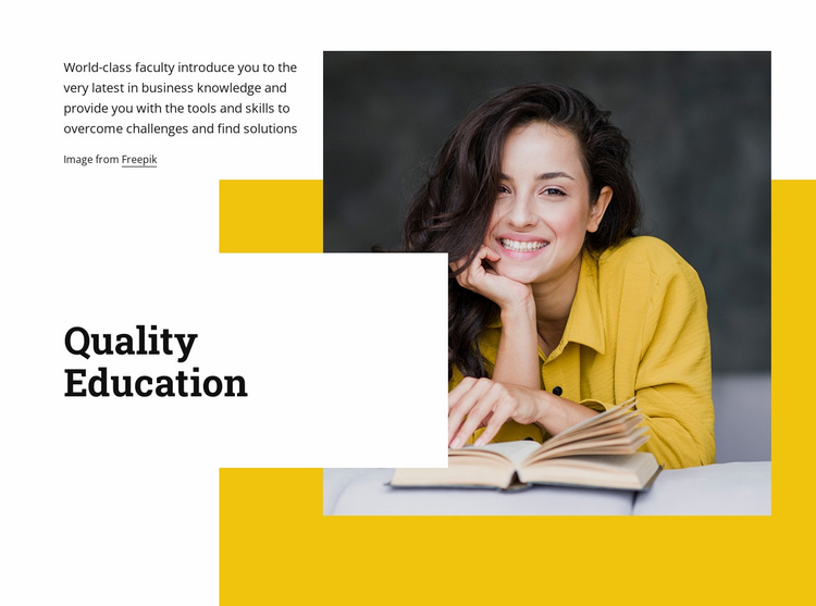 High impact education Website Template