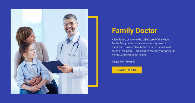 Download Healthcare And Medicine Family Doctor Website Mockup