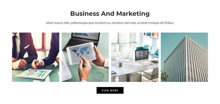 Business and marketing  CSS Template