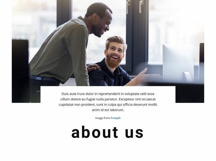 We are technology company Website Template