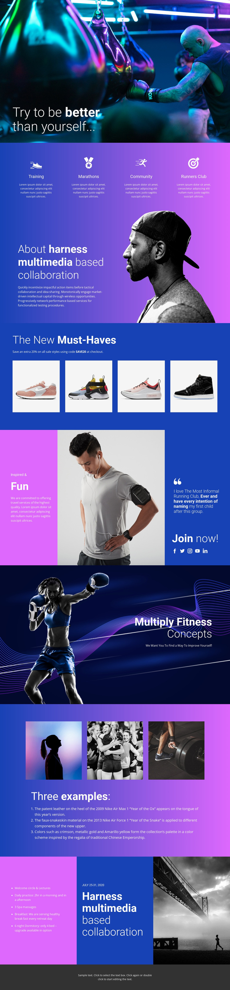 Better way of doing sports HTML5 Template
