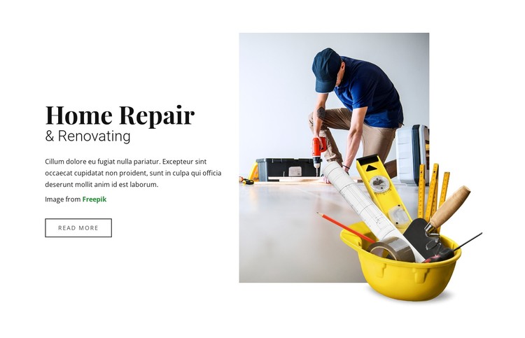 Home  Repair and Renovating CSS Template