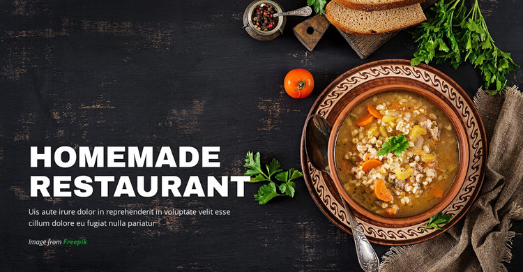 Cozy Homemade Restaurant HTML Template