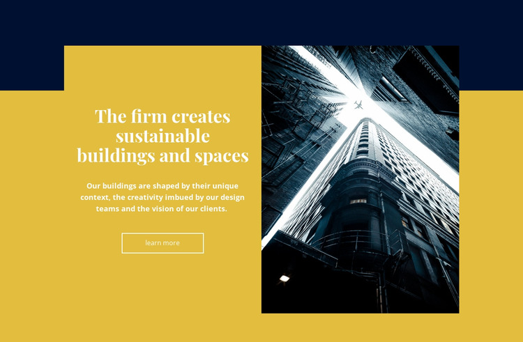 Creative building and space Html Website Builder