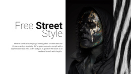 Free Street Fashion Website Designer