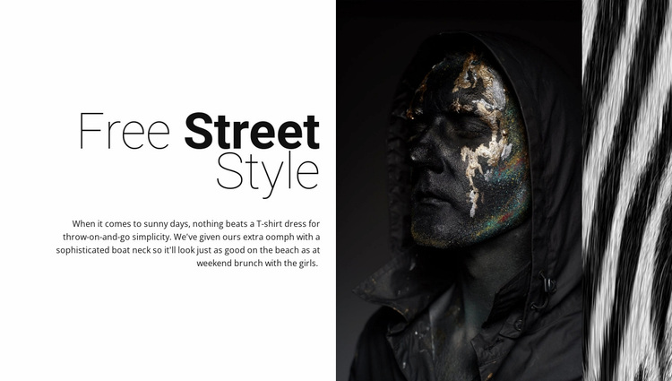 Free street fashion Website Design