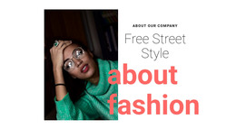 About Free Street Style Wordpress Website