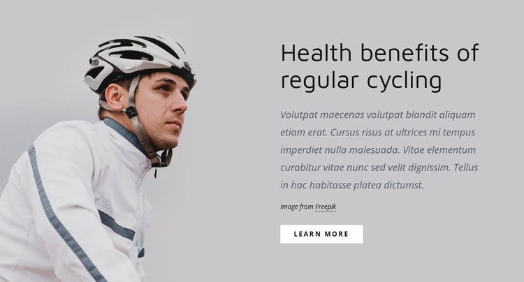 Regular cycling CSS Template