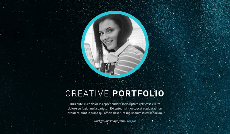 Graphic design portfolio WordPress Website Builder