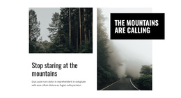 Mountain And Nature Starting Powerful Flexibility Theme