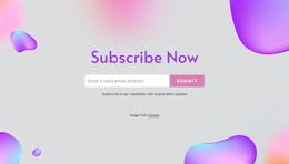 Subscribe Form On Abstract Background Best Website Builder