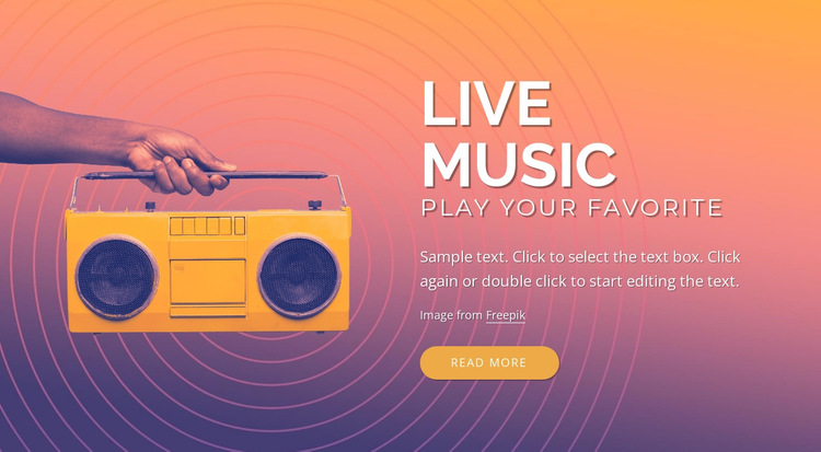 Live music design HTML5 Template