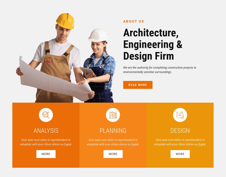 Architecture, Engineering & Design Firm WordPress Website Builder