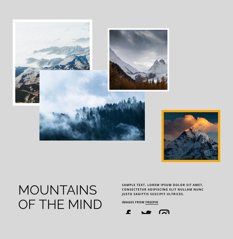 Mountains of the mind Joomla Template