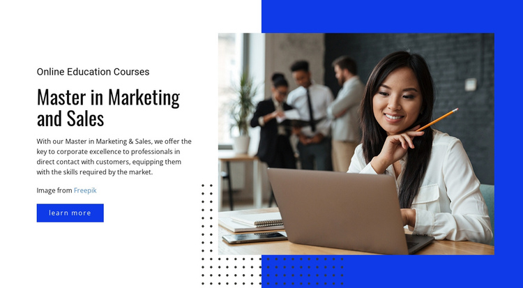 Master in Marketing Courses Website Builder Software