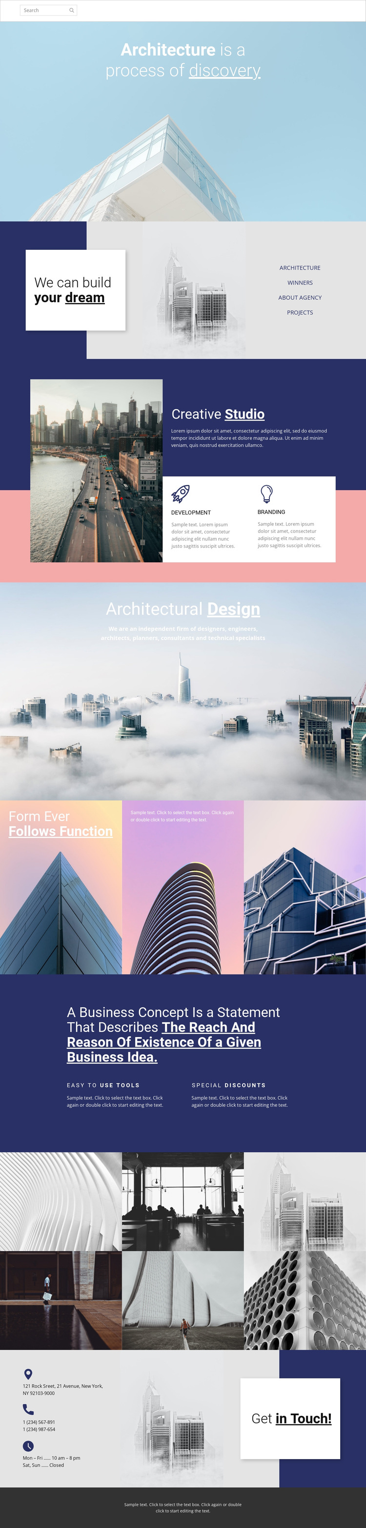 Wonders of architecture HTML5 Template