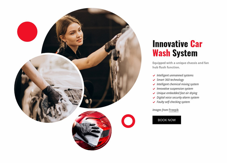 Innovative Car Wash System Website Design