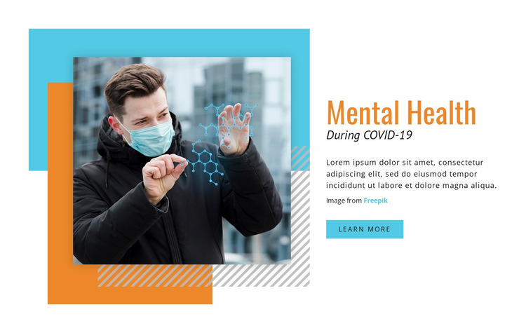 Mental Health During COVID-19 WordPress Website Builder
