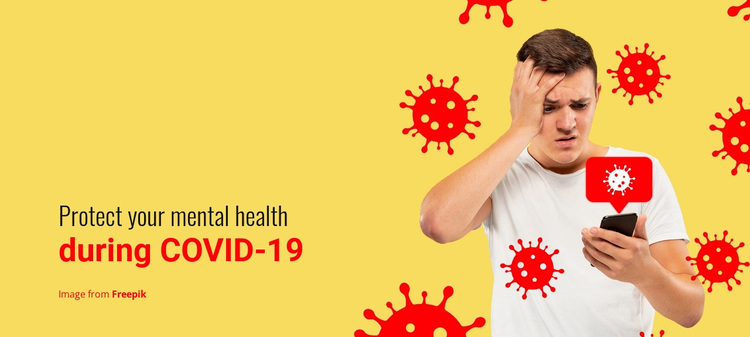 Protect Mental Health During COVID-19 Website Design