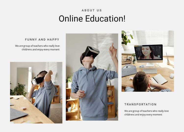 Download Online Education Website Mockup