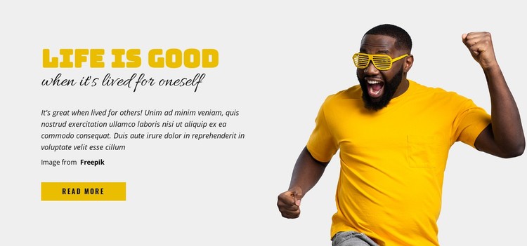Life is Good CSS Template