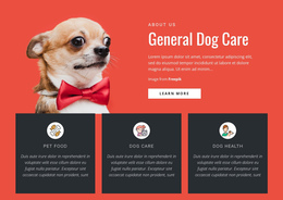 General Dog Care Wysiwyg Web Builder