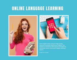 Online English Learning Wysiwyg Web Builder