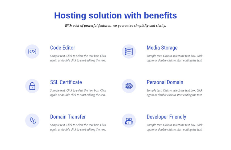 Cloud hosting solutions HTML5 Template