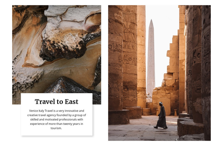 Travel to east HTML Template