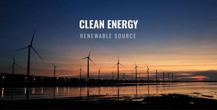 Clean energy HTML5 Template