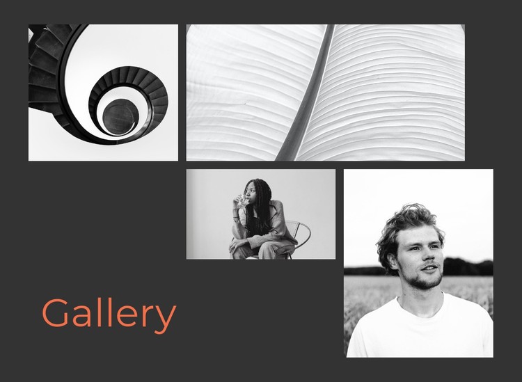 Unusual gallery CSS Template