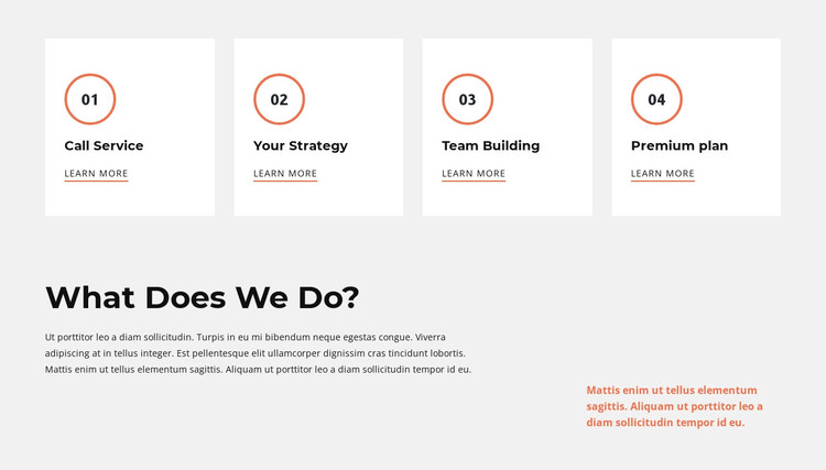 Our actions WordPress Theme