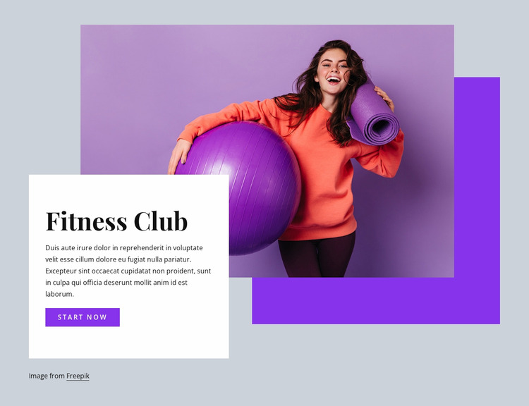 Fitness club WordPress Website Builder