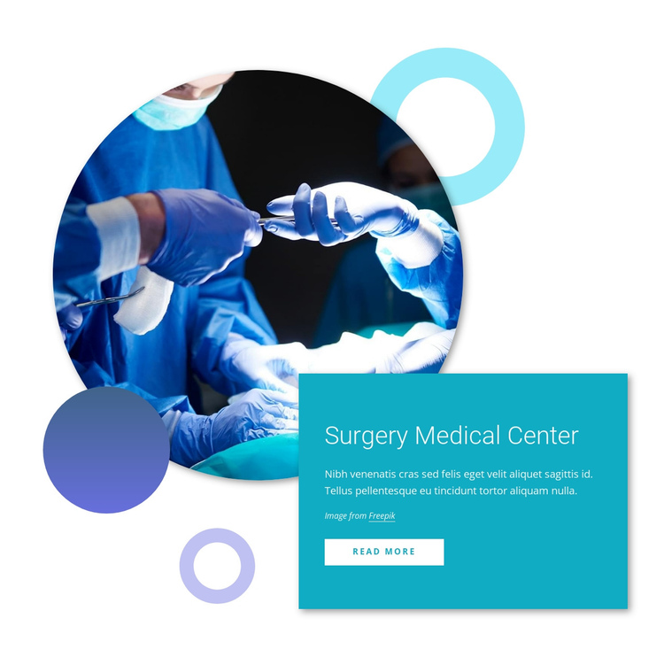 Survery medical center One Page Template