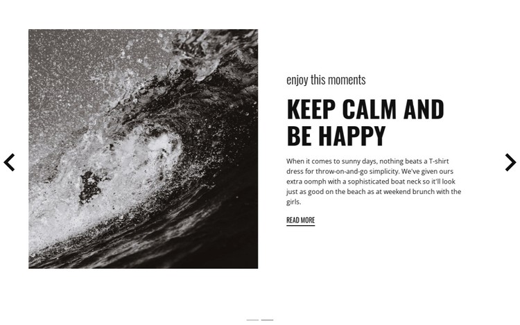 Keep calm and conquer the waves Static Site Generator