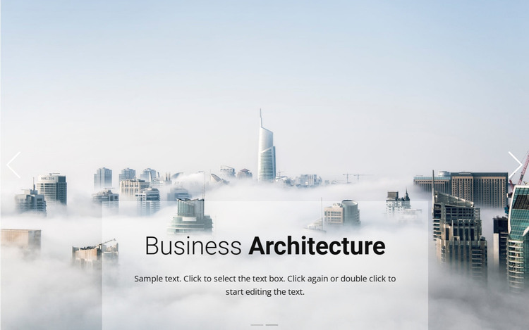 Business above the clouds Web Design